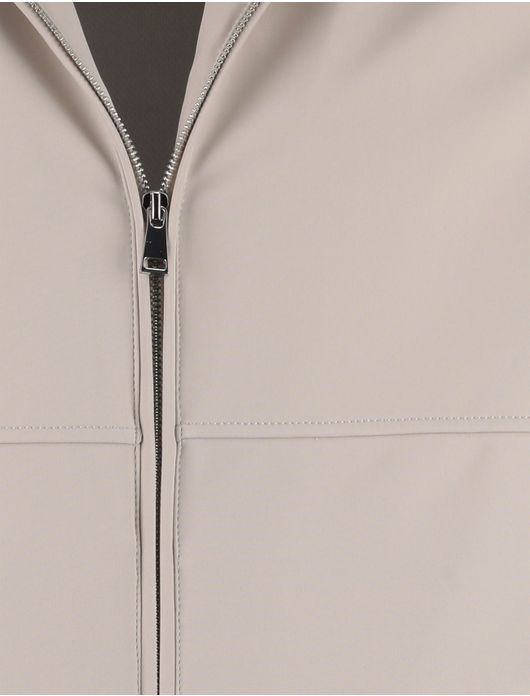 Airforce jack opstaande kraag rits beige