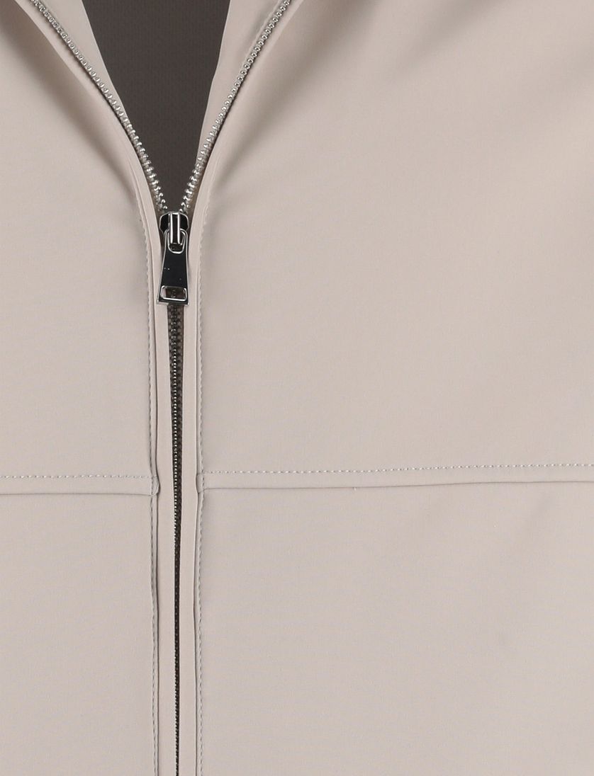 beige tussenjas polyester voering Airforce opstaande kraag