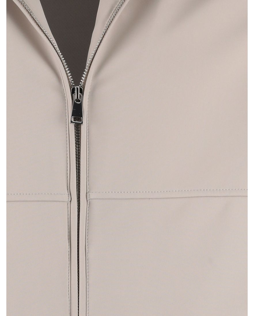 bomberjack beige rits polyester Airforce opstaande kraag