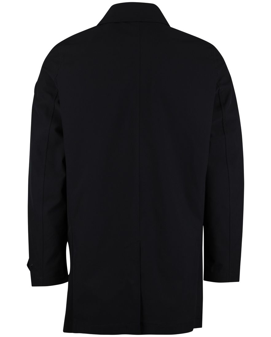 manteljas navy met rits en knoop polyester Airforce