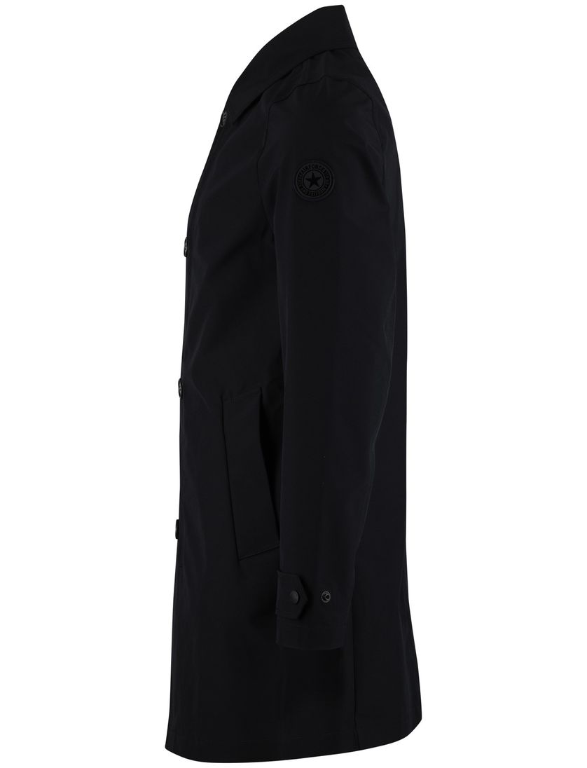 navy tussenjas knopen en rits Airforce slim fit