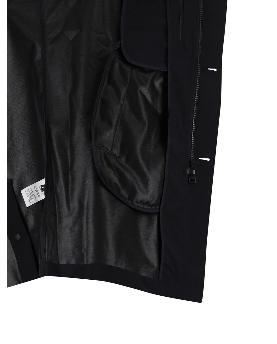 manteljas navy met rits en knoop polyester Airforce