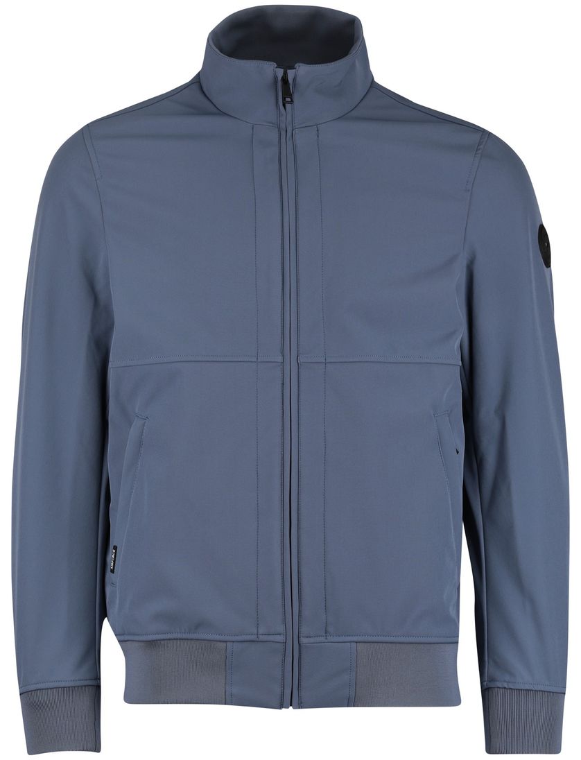 Zomerjas Airforce blauw normale fit rits