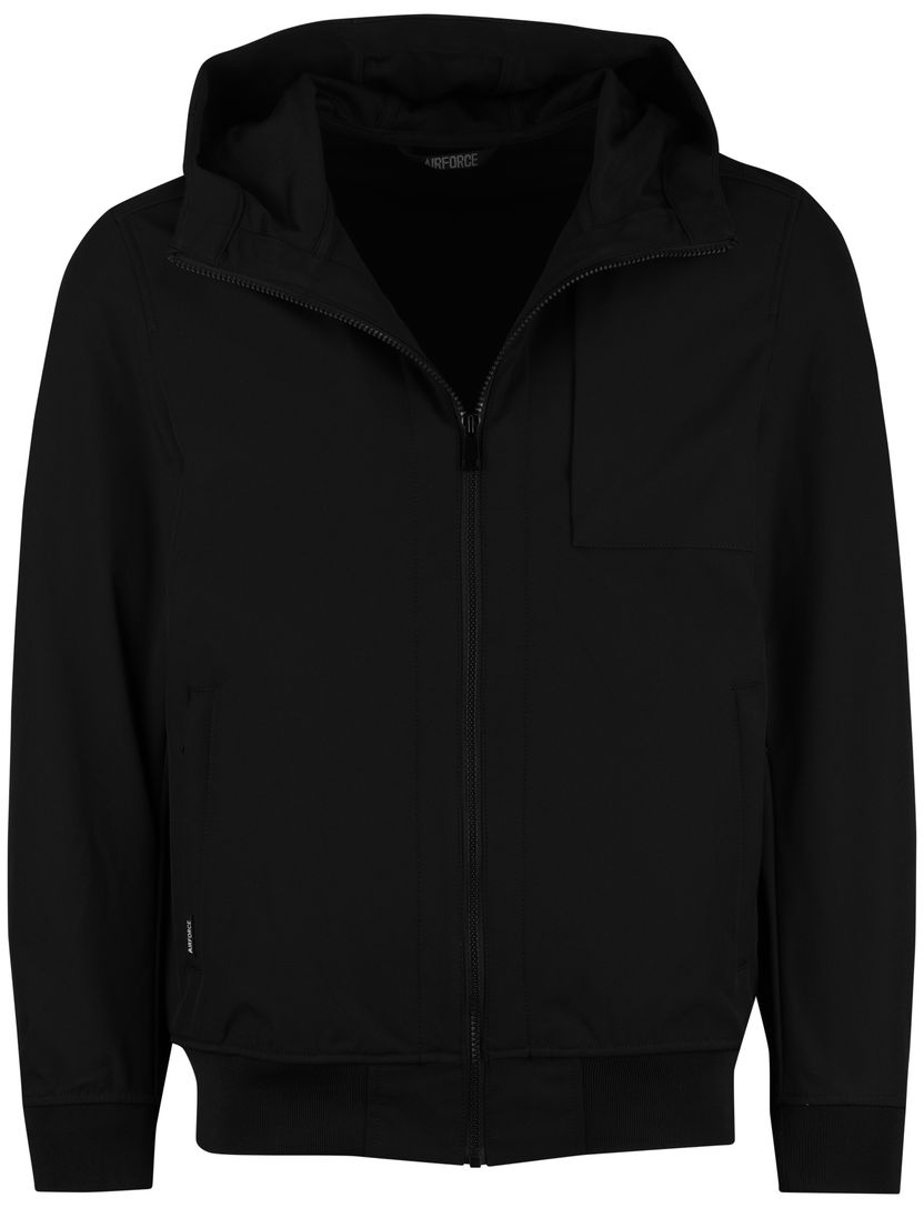 Zomerjas Airforce zwart waterafstotend normale fit borstzak