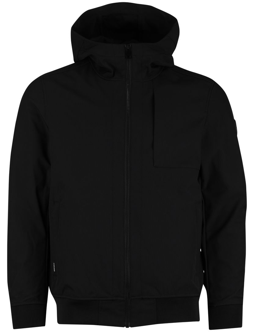 Zomerjas Airforce zwart waterafstotend normale fit borstzak