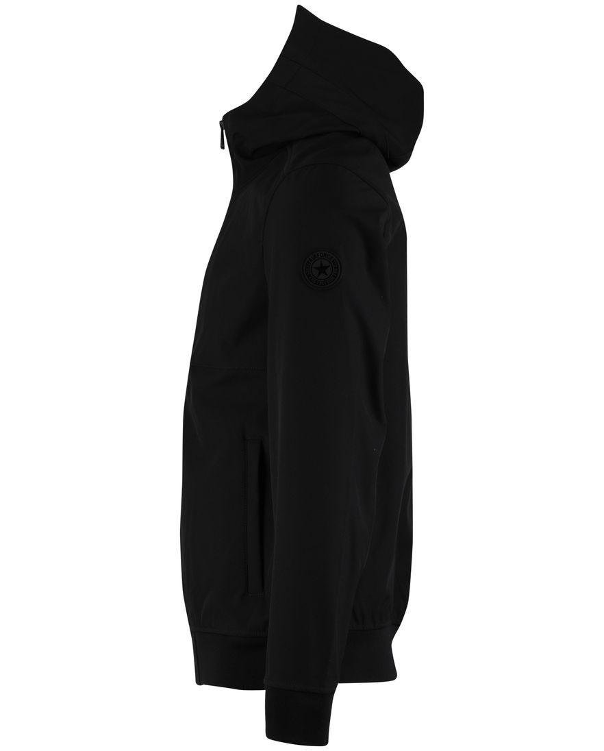 Zwarte zomerjas Airforce een borstzak