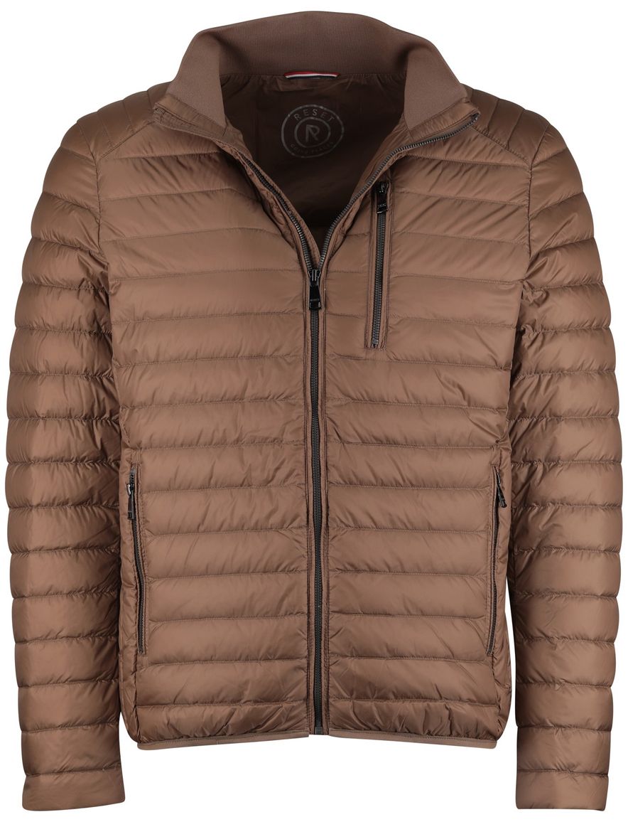 Bruine Reset jas gewatteerd