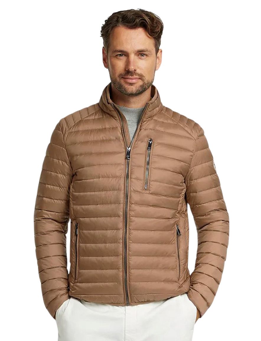 Bruine Reset jas gewatteerd