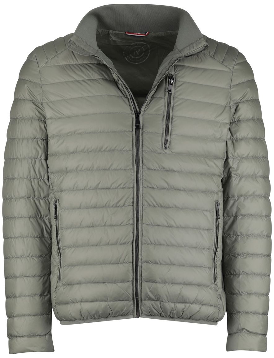 Reset korte jas gewatteerd groen met borstzak