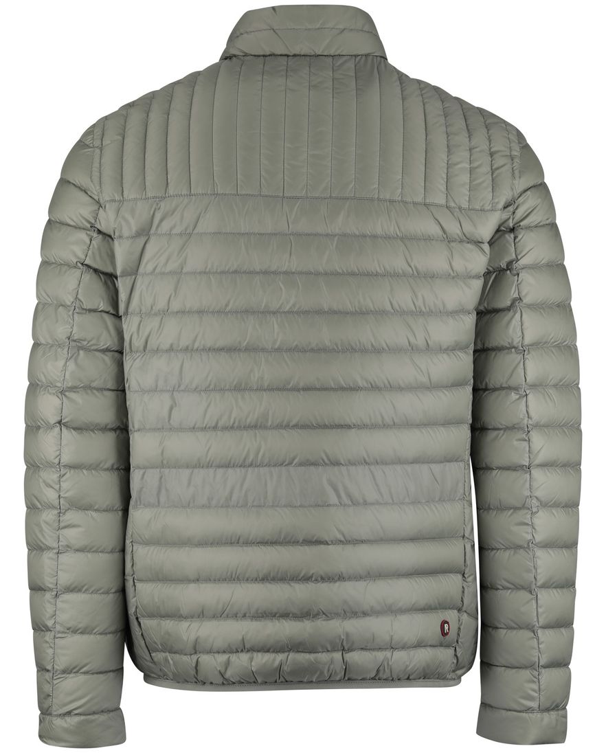 Reset korte jas gewatteerd groen met borstzak