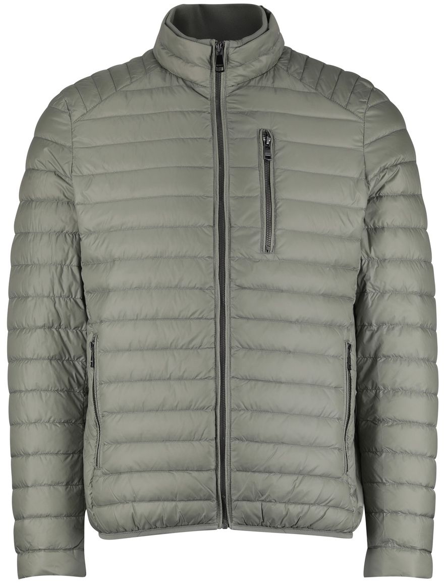 Reset korte jas gewatteerd groen met borstzak