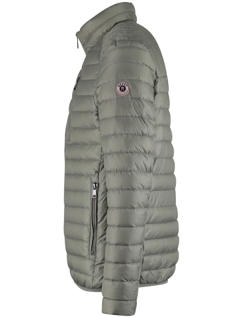 Groene jas Reset gewatteerd waterafstotend