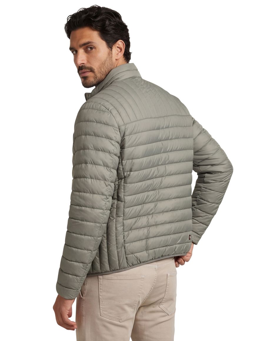 Reset korte jas gewatteerd groen met borstzak