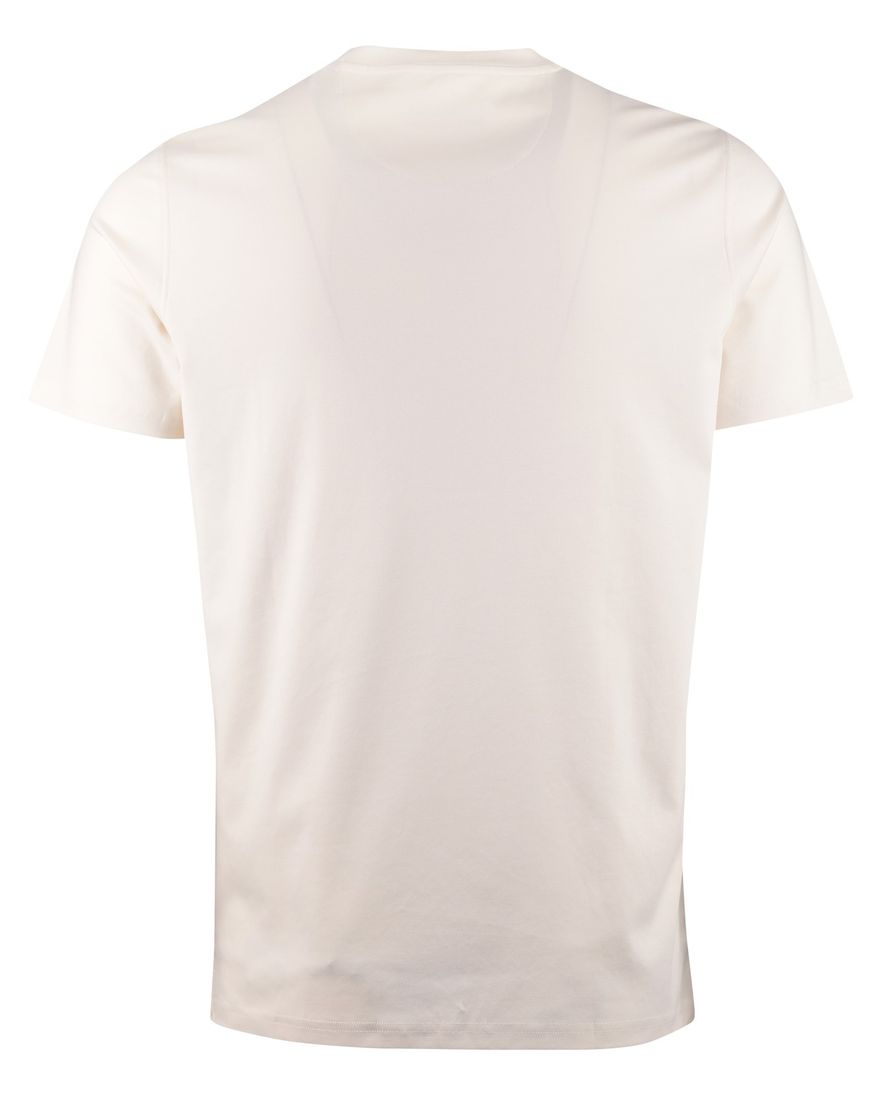 Crème t-shirt Thomas Maine ronde hals