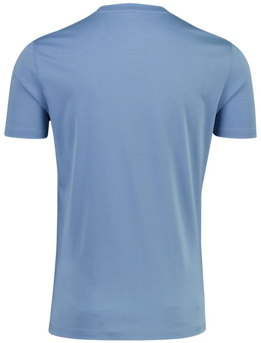 Thomas Maine t-shirt korte mouw blauw katoen