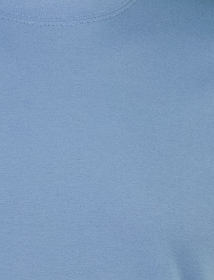 Blauwe t-shirt korte mouw Thomas Maine katoen