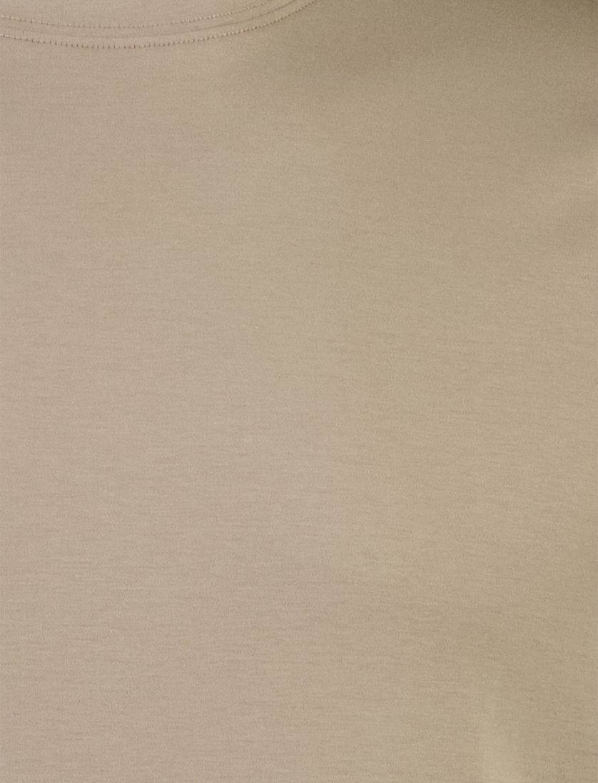 t-shirt Thomas Maine beige ronde hals normale fit