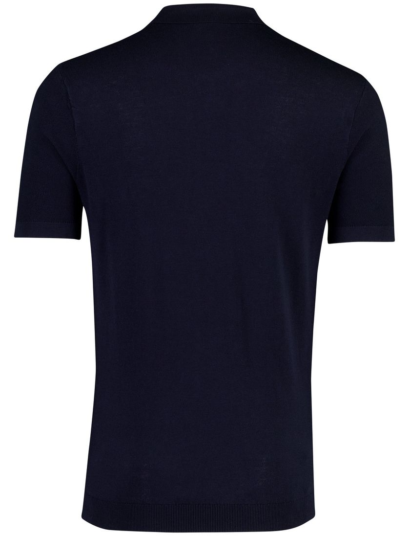 Polo korte mouw Blue Industry donkerblauw v-hals
