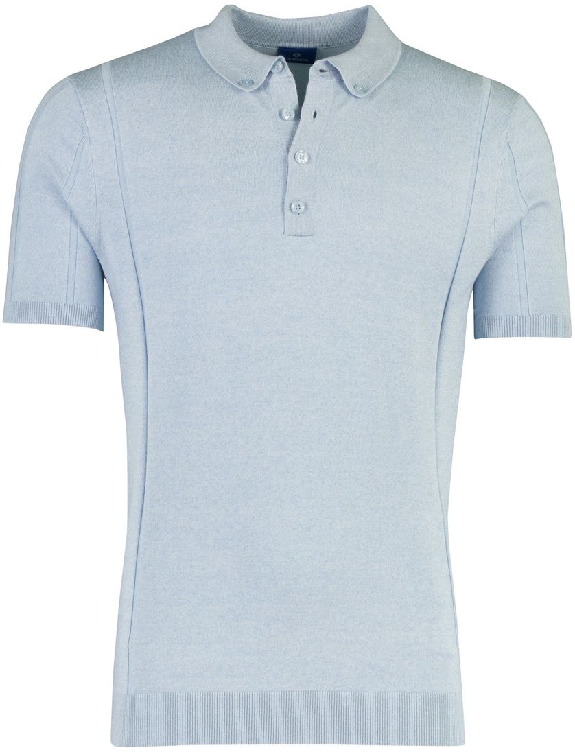 Polo korte mouw Blue Industry lichtblauw regular fit