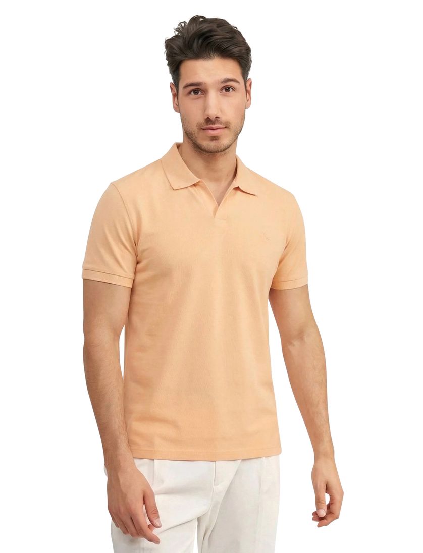 Polo korte mouw Blue Industry oranje regular fit