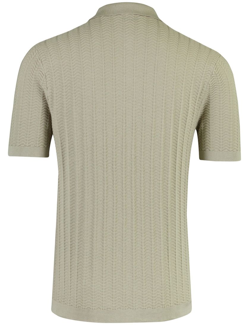 Polo korte mouw Blue Industry groen textuur