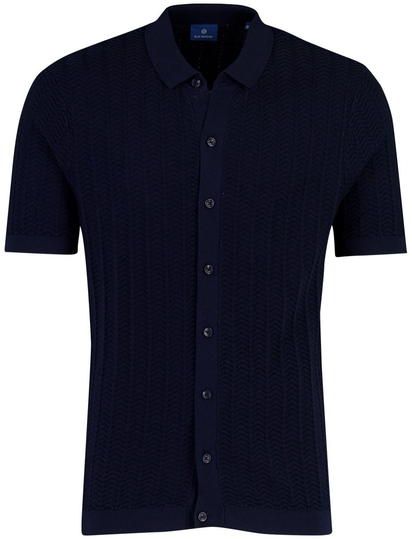 Polo korte mouw Blue Industry donkerblauw