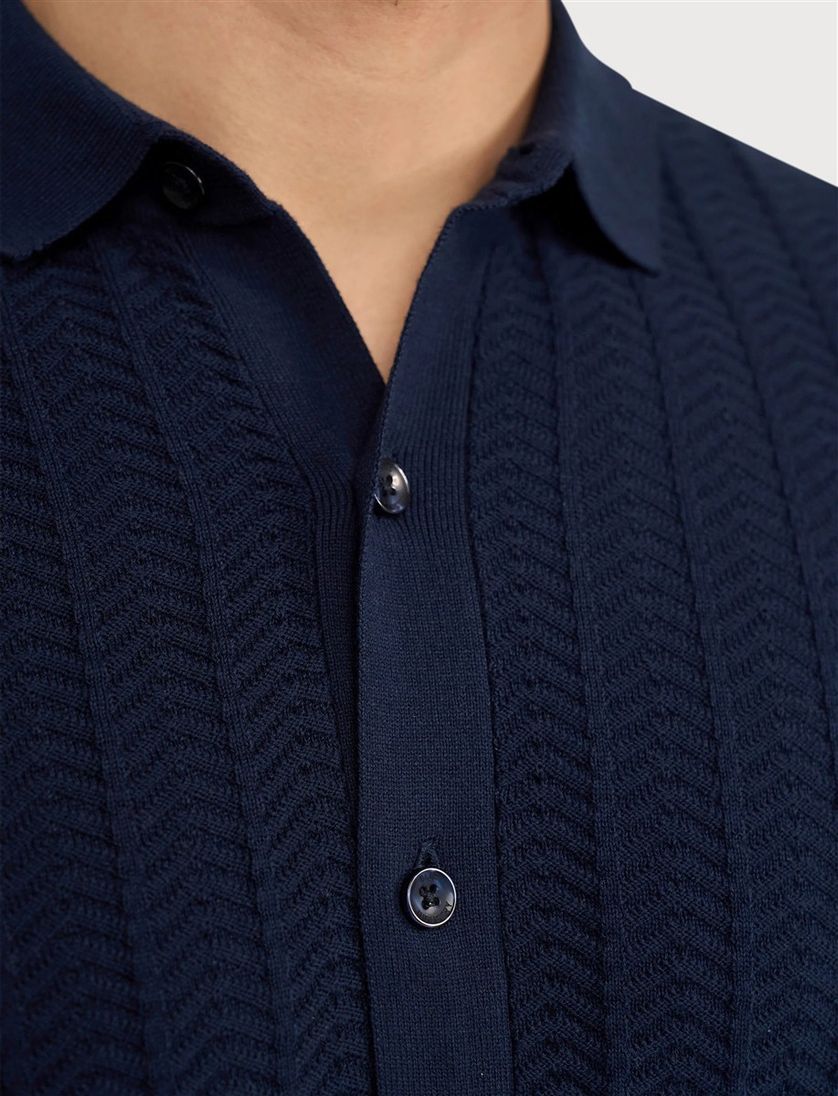 Polo korte mouw Blue Industry donkerblauw