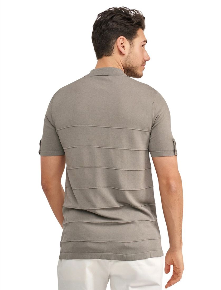 Polo korte mouw Blue Industry groen regular fit