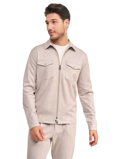Blue Industry Blue Industry geruit overshirt met borstzakken