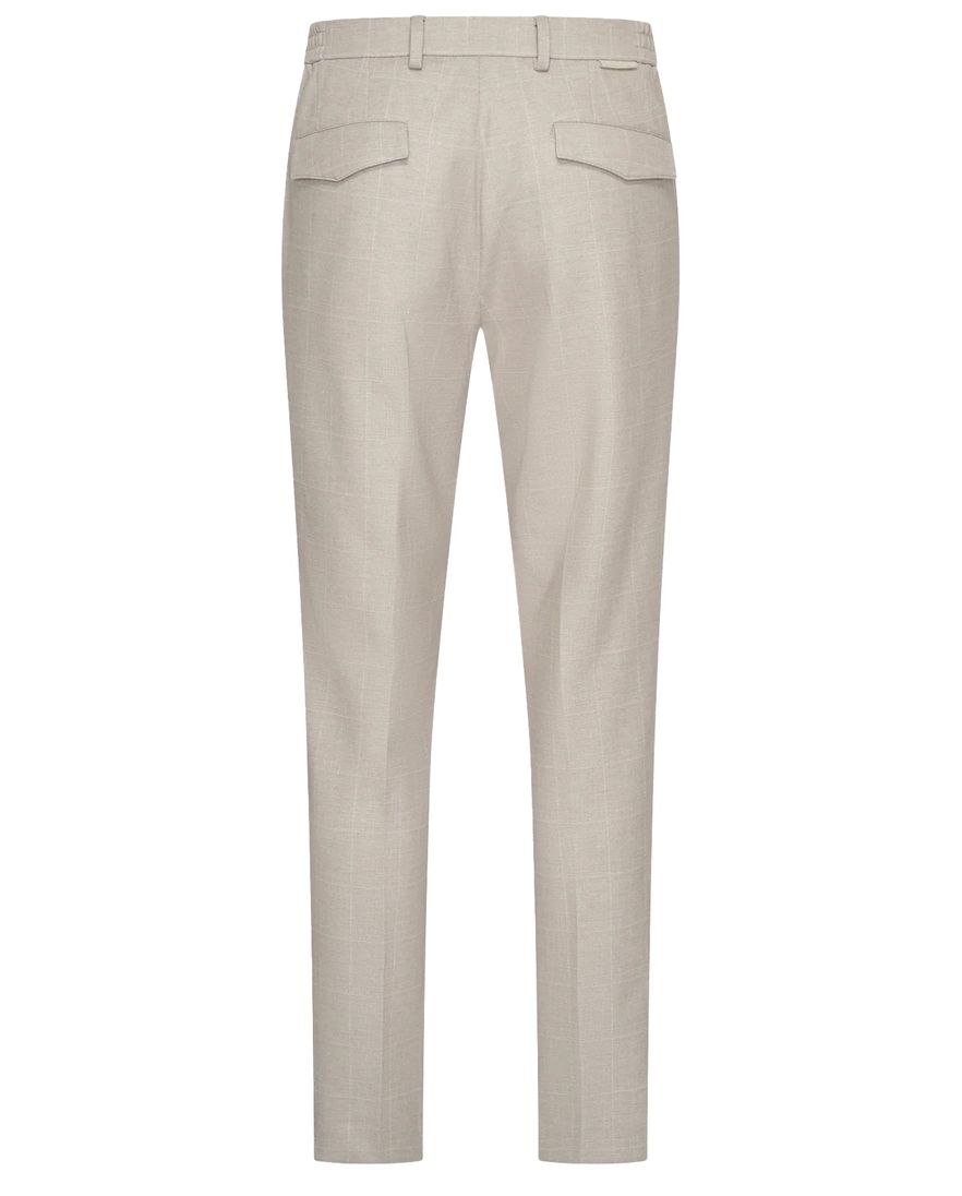 Chino Blue Industry geruit zand