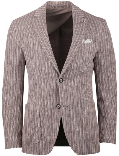 Blue Industry Blue Industry colbert bruin gestreept