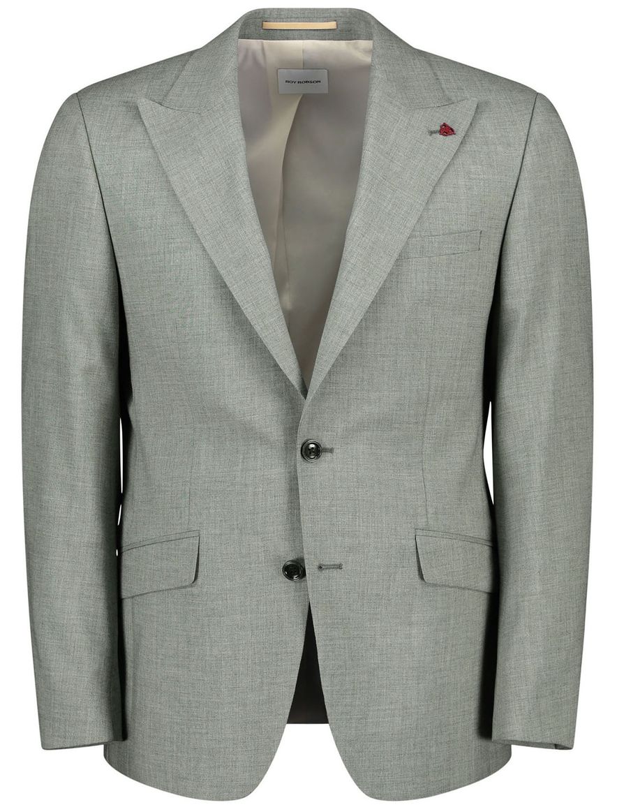 Roy Robson colbert gemeleerd groen normale fit