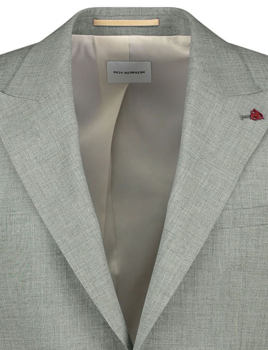 Roy Robson colbert gemeleerd groen normale fit