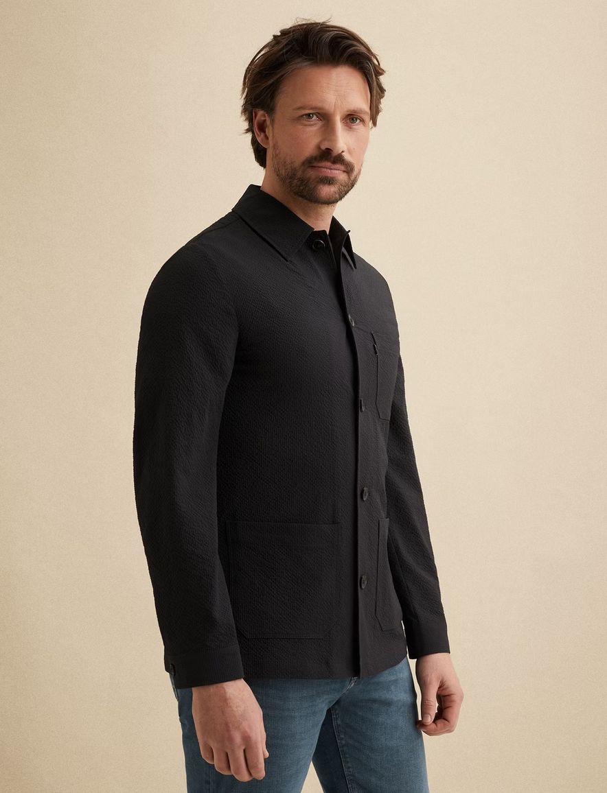 Vanguard overshirt normale fit donkerblauw