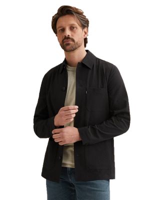 Vanguard Overshirt Vanguard navy normale fit met borstzak