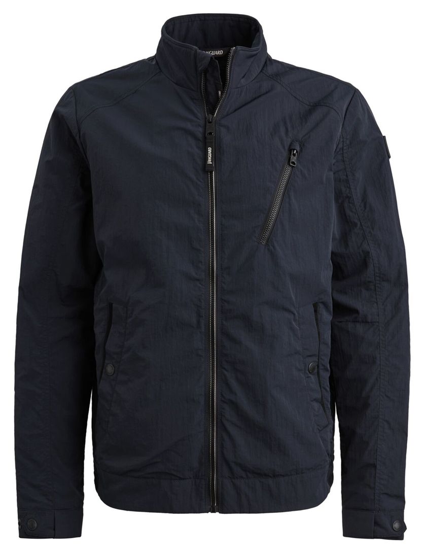 Tussenjas Vanguard donkerblauw lichtgewicht opstaande kraag