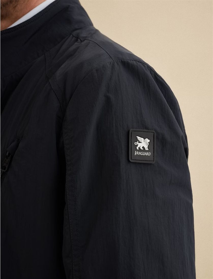 Tussenjas Vanguard donkerblauw lichtgewicht opstaande kraag