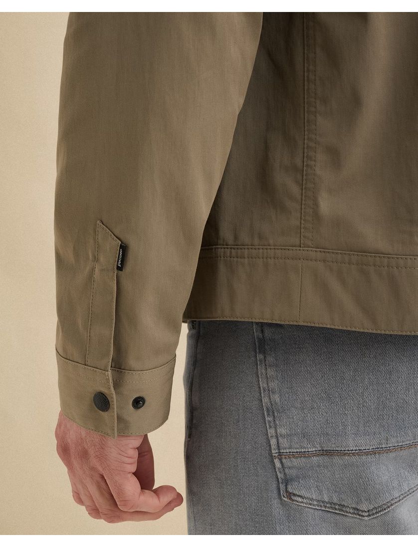 Tussenjas Vanguard beige polokraag normale fit