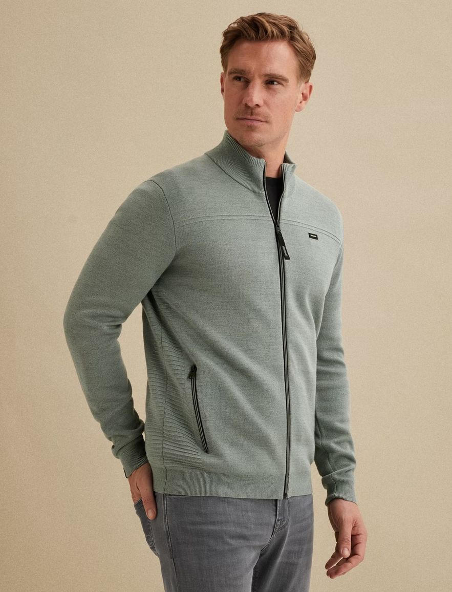 Vanguard vest blauw gemeleerd normale fit