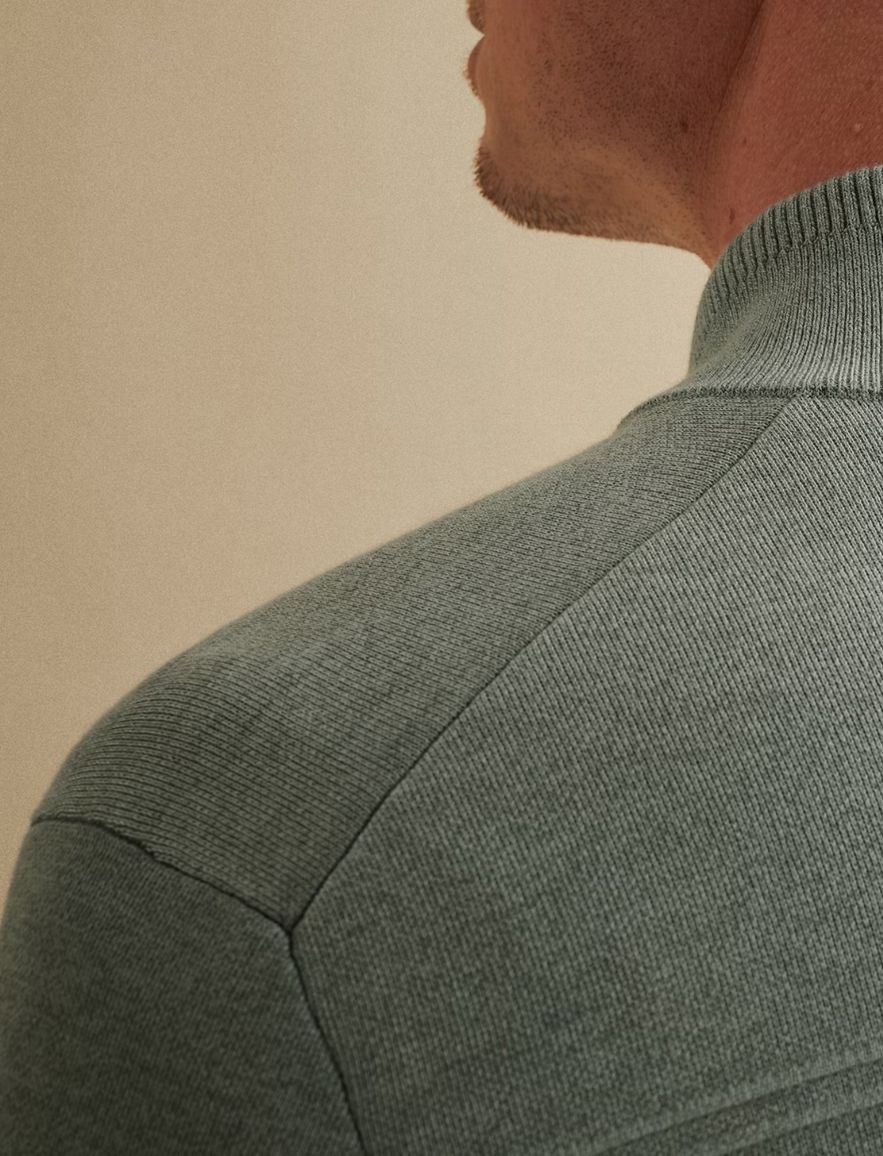 Vanguard vest blauw gemeleerd normale fit