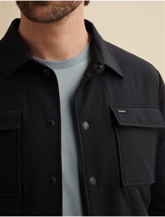 Vanguard overshirt dubbele borstzak navy