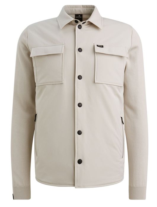 Vanguard overshirt beige dubbele borstzak