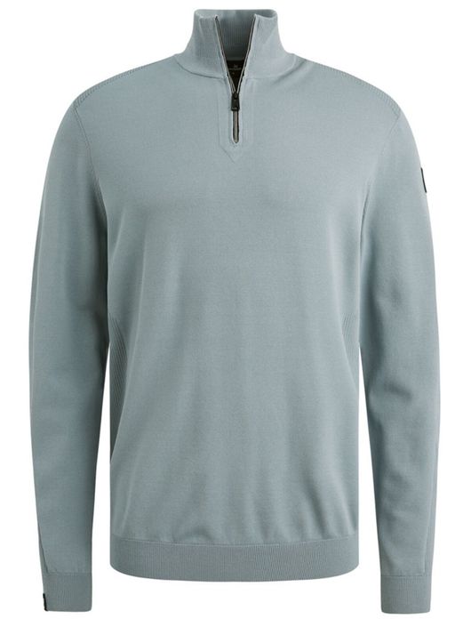 Vanguard half zip trui blauw normale fit