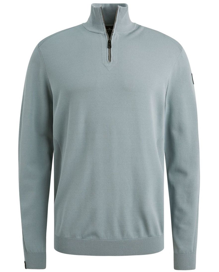 Vanguard trui blauw half zip met rits
