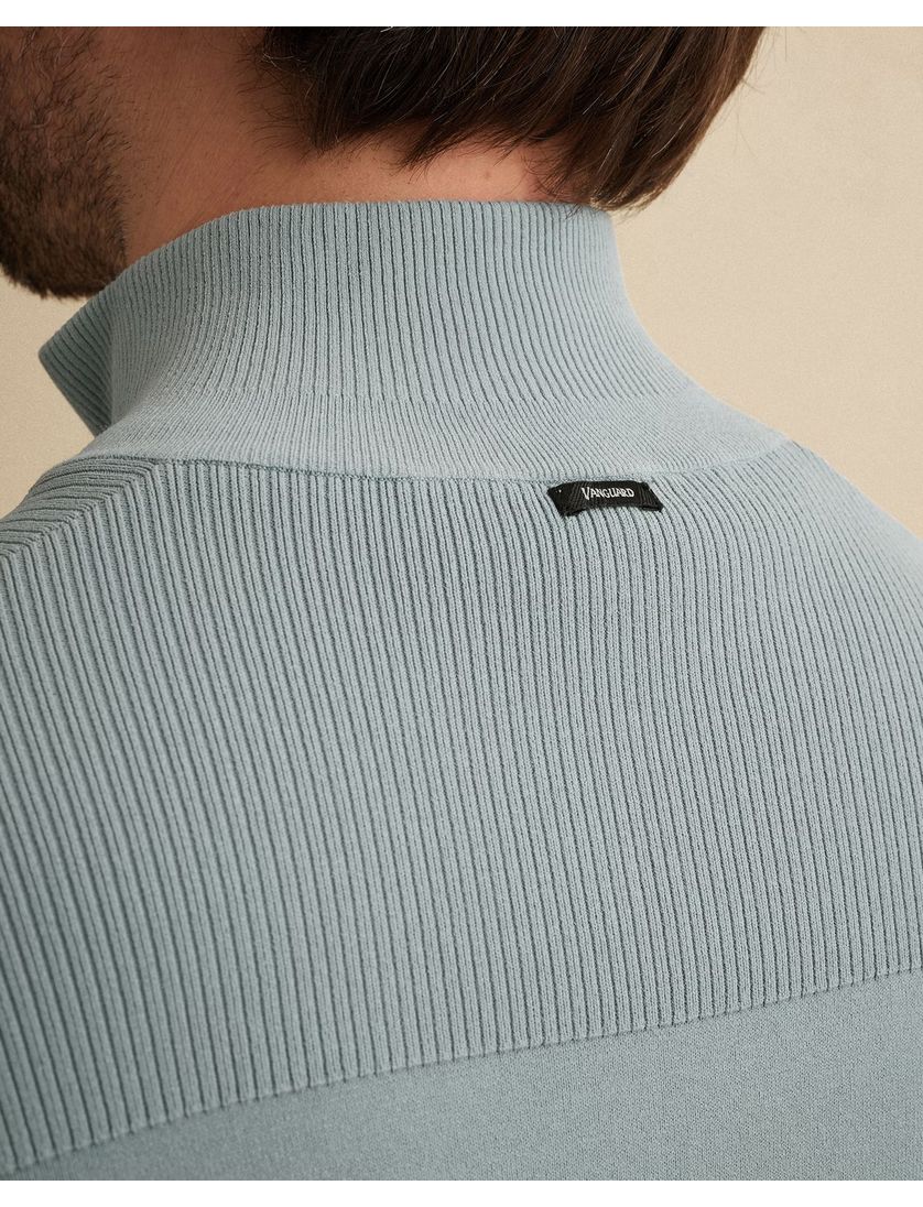Half zip trui Vanguard blauw met rits