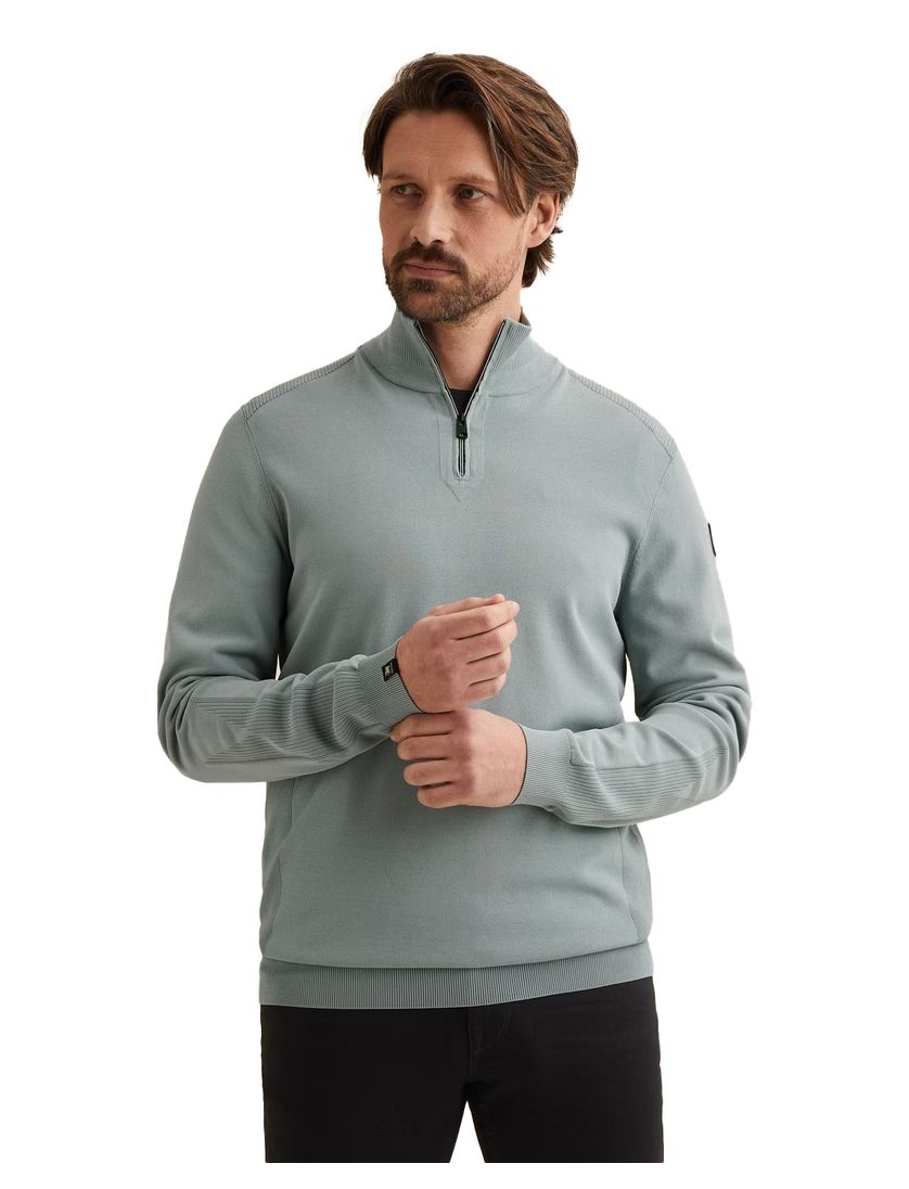 Half zip trui Vanguard blauw met rits