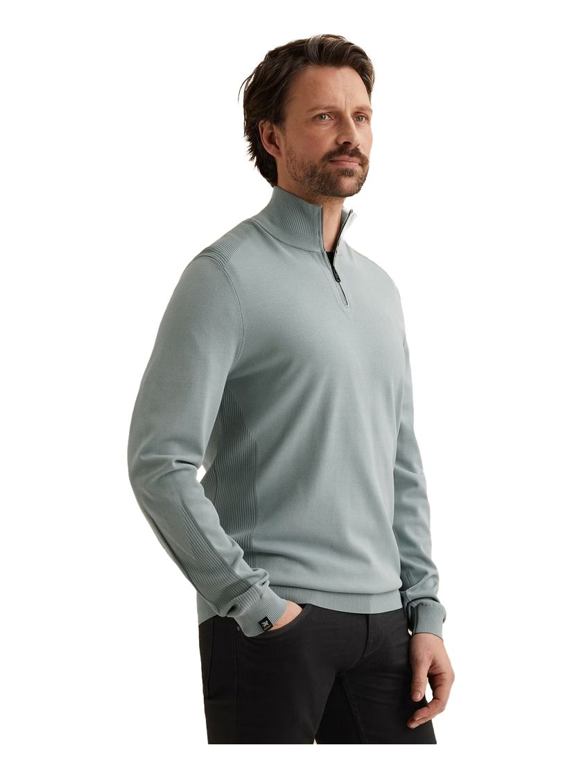 Half zip trui Vanguard blauw met rits