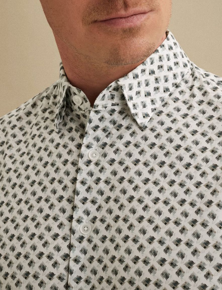 Vanguard overhemd groen printje