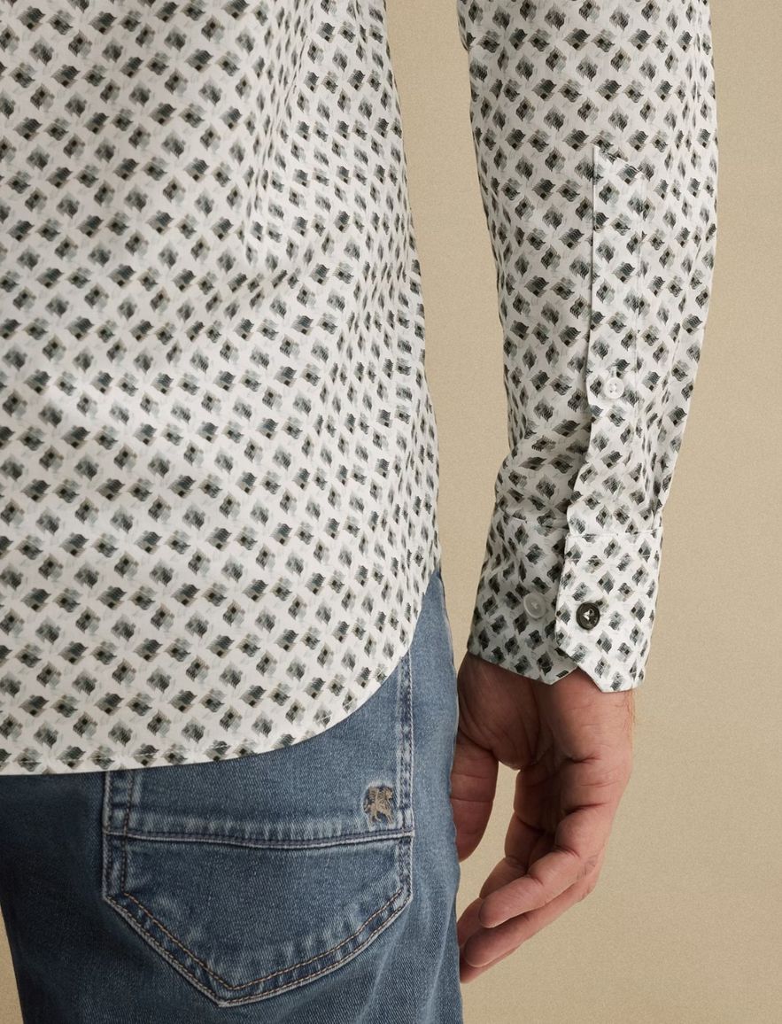 Vanguard overhemd groen printje