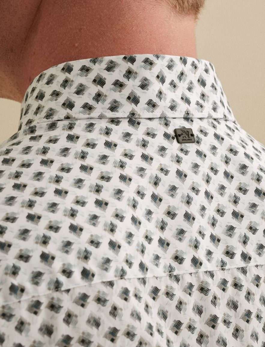 Vanguard overhemd groen printje